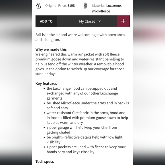 Lululemon Run Bundle Up Red Jacket - Picture 6 of 16